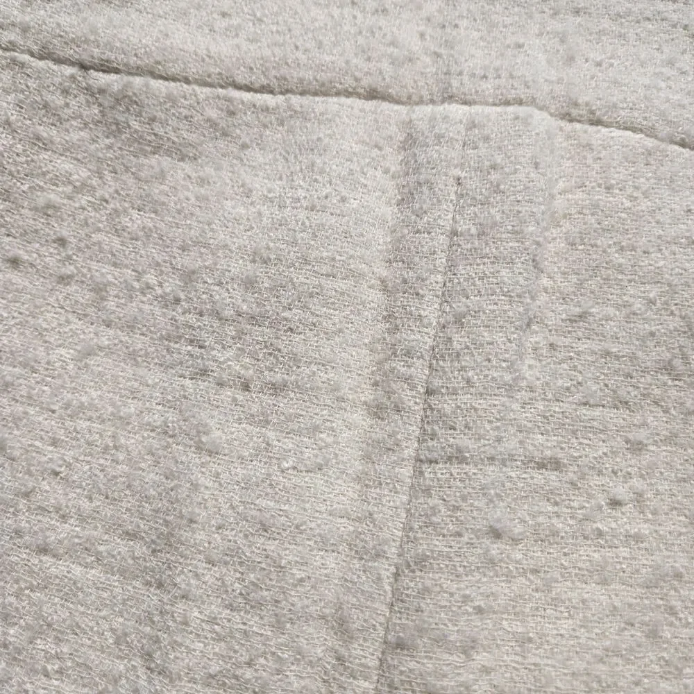 CHANEL Tweed Cream SKIRT Size 44 8 M